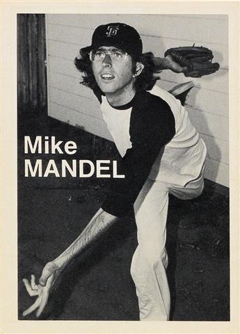 MIKE MANDEL (1950- ) Complete set of 134 Baseball Photographer Trading Cards, including 64 that are signed.